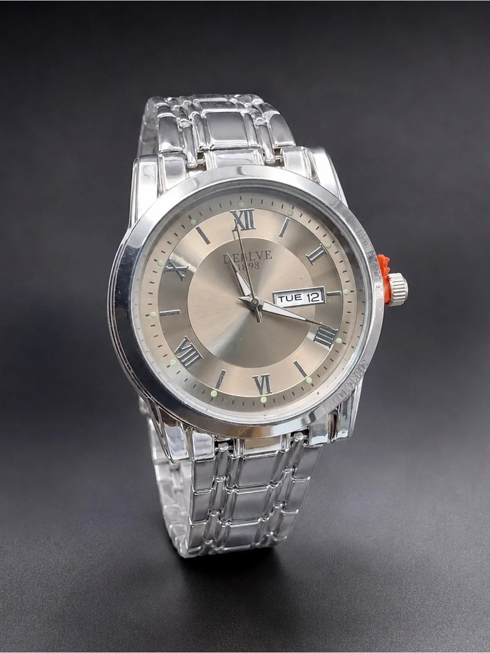 DEBLVE 1898 Men’s Silver Mechanical Watch – Stainless Steel